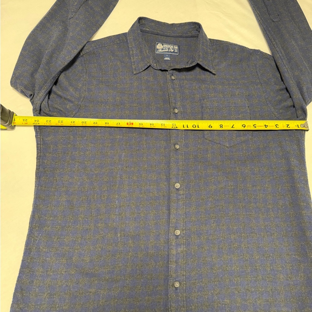 American Rag Gray Patterned Button-Down Shirt - Picture 4 of 4